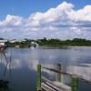 It's high tide at Rains Cottage.